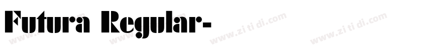 Futura Regular字体转换